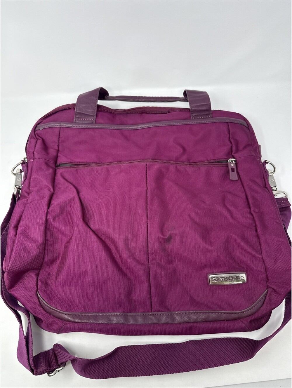 Samsonite Mobile Solution Convertible Bag Purple, Size 17'' x 16'' x 8''